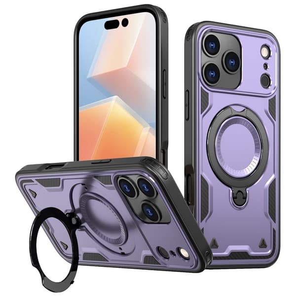 Mobilskal till iPhone 17 Pro Max Plast Militärt Skydd - Lila