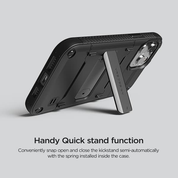 VRS DESIGN Damda QuickStand iPhone 12 Pro Max Cover - Sort Black