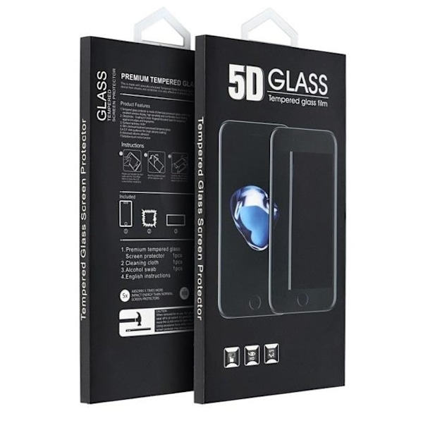 Xiaomi Redmi 10C Härdat Glas Skärmskydd 5D Full Lim - Svart