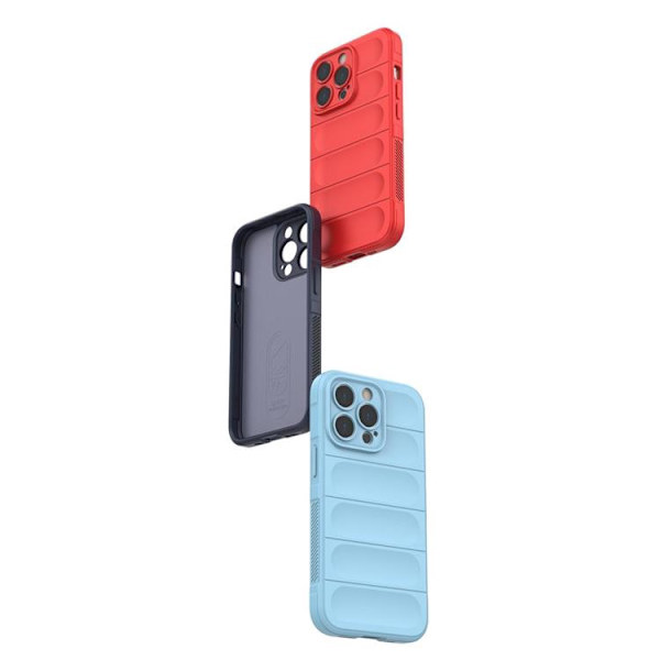iPhone 13 Pro Max Skal Flexible Armored Magic Shield - Tummansininen Blå