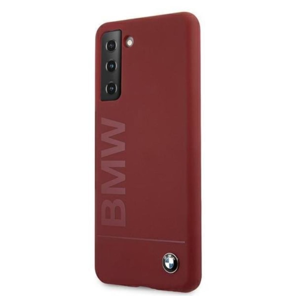 BMW Silicone Signature Logo Cover Galaxy S21 5G - punainen Red