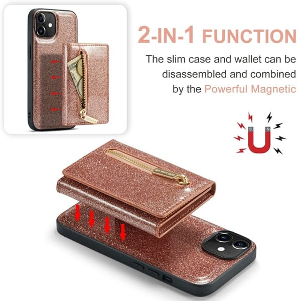 DG.MING M3 Series Mobilskal till iPhone 12/12 Pro Roséguld