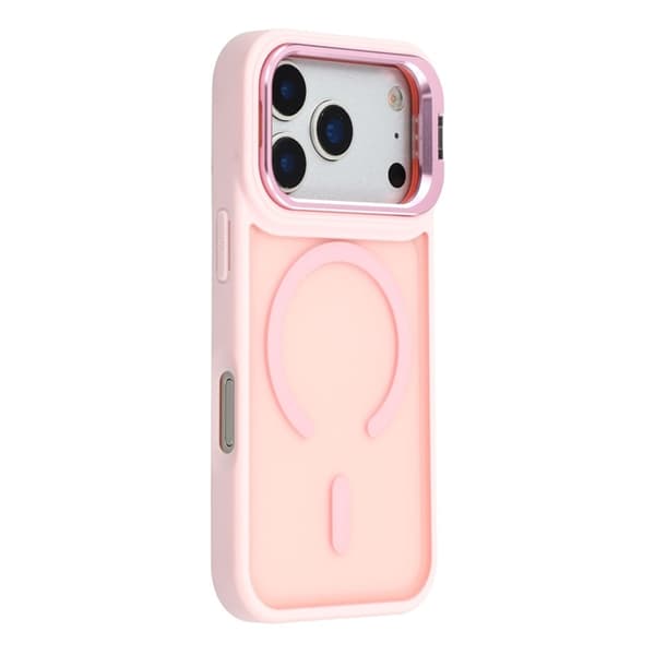 Mobilskal till iPhone 17 Pro MagSafe Lins Kickstand - Rosa Rosa