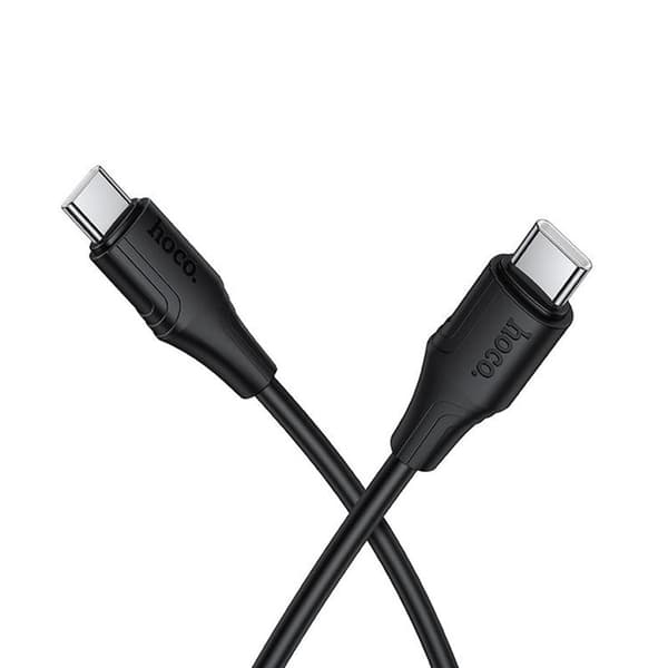 HOCO USB-C till USB-C 60W Kabel 1m 3A Silikon X124 - Svart