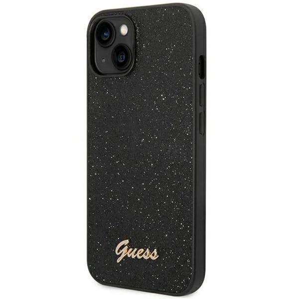 Karl Lagerfeld iPhone 14 Plus -kotelo Liguid Glitter Big KL -logo -