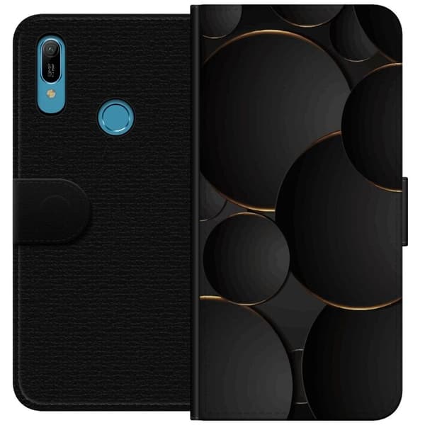 Pungcover til Huawei Y6 (2019) med Luksuriøse Cirkler