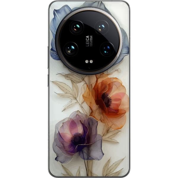Telefontaske til Xiaomi 14 Ultra med silkeblomster