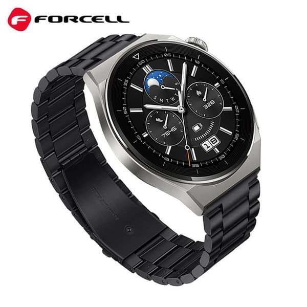 Forcell Galaxy Watch Armband (22mm) FS06 - Svart Black