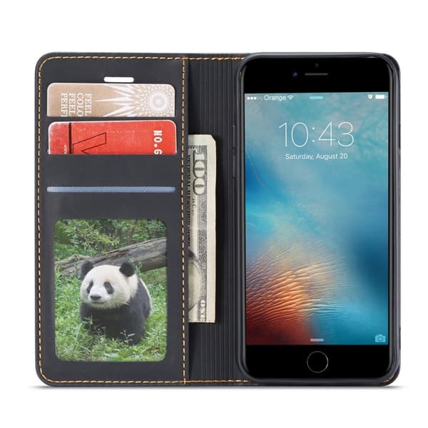 FORWENW Fantasy Series iPhone 7/8/SE Plånboksfodral Konstläder - Svart