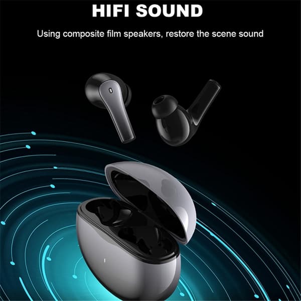 DEIVA TWS Trådlösa Bluetooth Hörlurar In-ear Smart EM412 TWS-M4 Svart