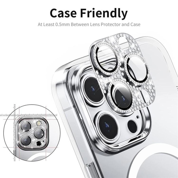 Enkay iPhone 12 Pro Max -kameran linssin suojus karkaistua lasia - sininen