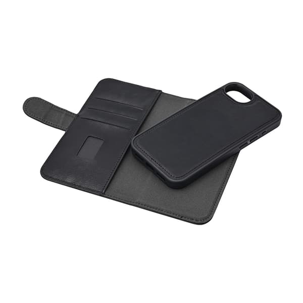 Gear iPhone 16e Pung Taske MagSafe 2in1 3 Kort - Sort Svart