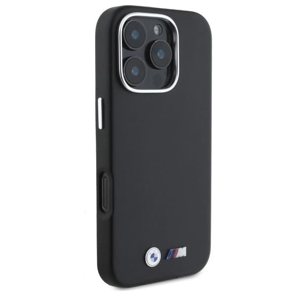BMW Mobilskal till iPhone 16 Pro Max MagSafe Smooth Full Wrapped Metal Black