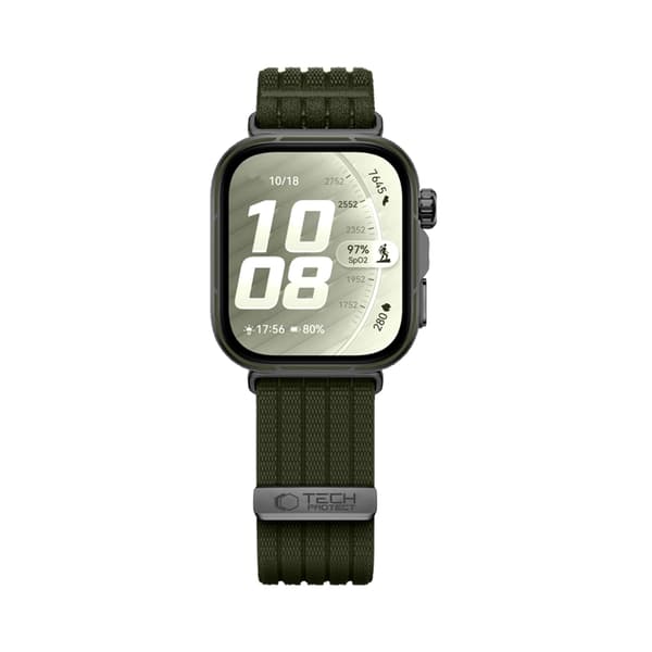 Tech-Protect Huawei Watch Fit 3/4/4 Pro/5/5 Pro Armband Nylon - Grön Grön