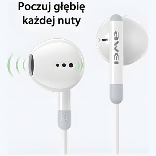 AWEI PC-6T Hovedtelefoner Stereo USB-C - Sort