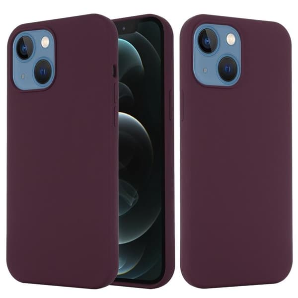 iPhone 14 Plus Skal Magsafe Silicone Ultra Slim - Vin Röd Röd