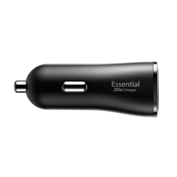Spigen Essential Biloplader EV302 2-Port 30W - Sort Svart