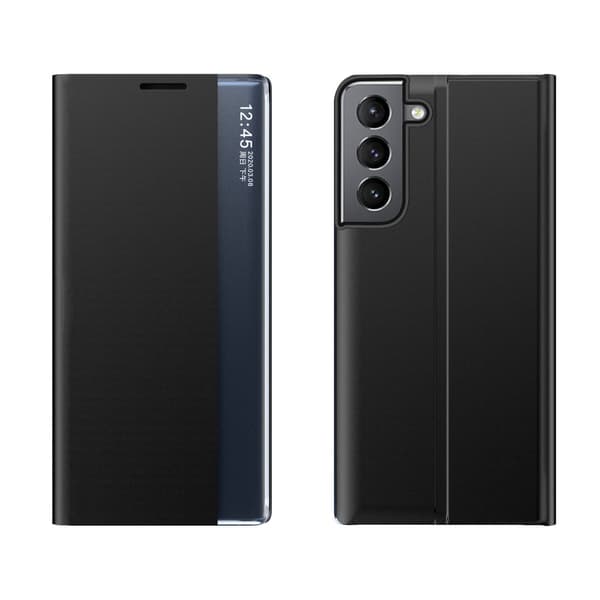 Galaxy S23 Plus -kotelo Sleep Flip - Musta Black