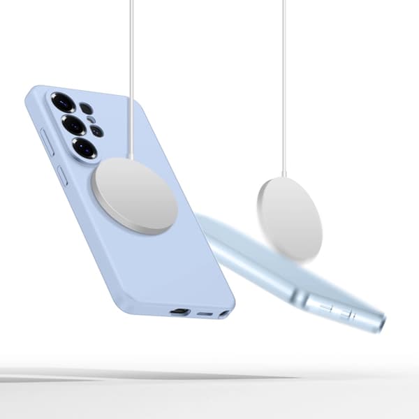 Tech-Protect Mobilskal För Galaxy S26 Ultra Magsafe Silikon - Sky Blå Blå