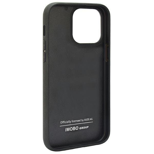 Audi iPhone 14 Pro Mobilskal Carbon Fiber Stripe - Sort Black