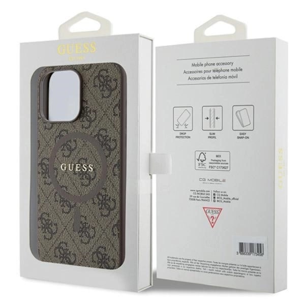 Guess iPhone 13/13 Pro Mobilskal Magsafe Collection - Brun