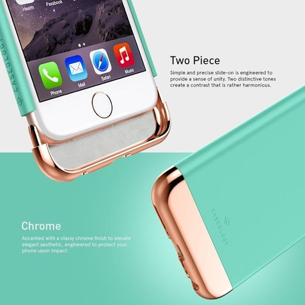 Caseology Savoy Skal till Apple iPhone 6 / 6S  (Mint - Rose Gold)
