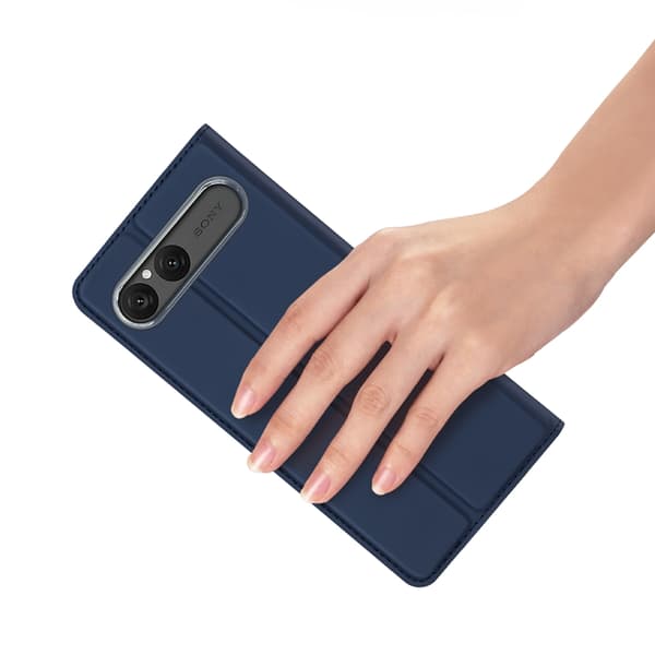 DUX DUCIS Skin Pro Sony Xperia 10 VII Plånboksfodral KonstLäder - Blå Blå
