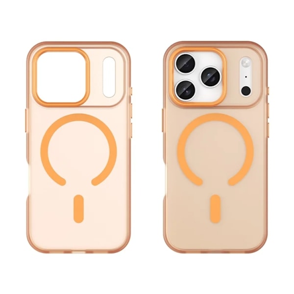 Mobilskal till iPhone 17 Pro Max MagSafe Matte Translucent - Orange Orange