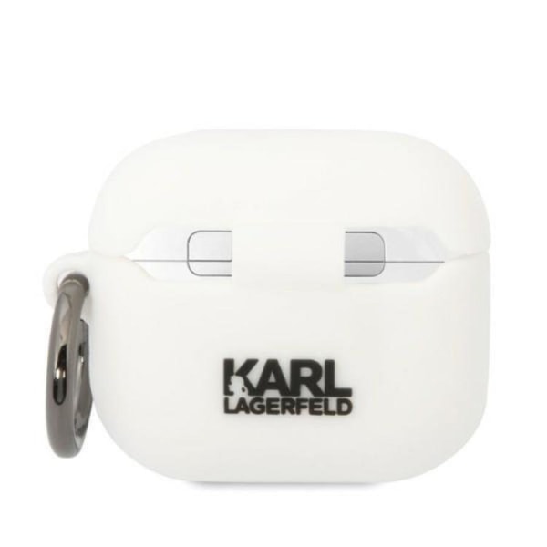 Karl Lagerfeld AirPods 3 Skal Silicone Karl Head 3D - Vit