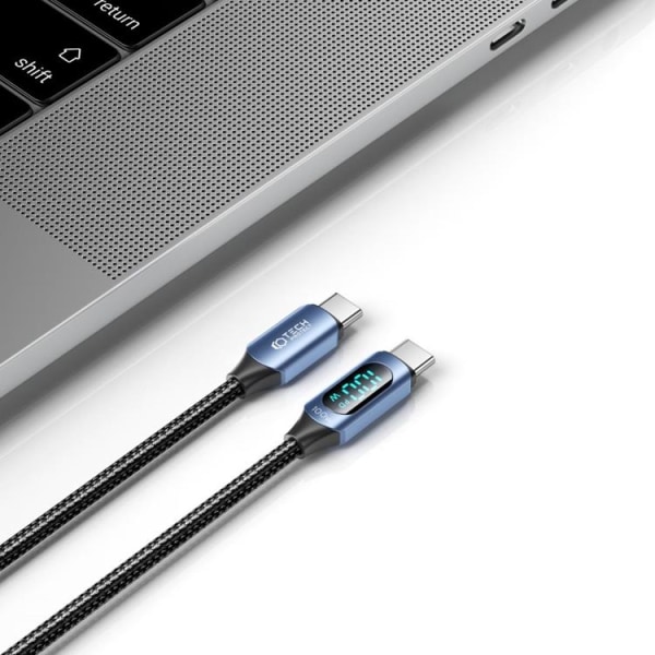 Tech-Protect USB-C til USB-C Kabel Ultraboost LED 1m - Blå