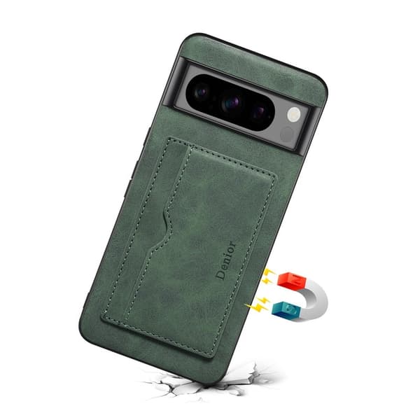 DENIOR Google Pixel 8 Pro Fodral Konstläder Ställ - Grön