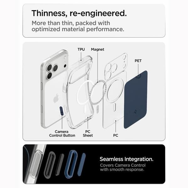 Spigen Mobilskal För iPhone 18 Pro Max/17 Pro Max Magsafe Ultra Hybrid T