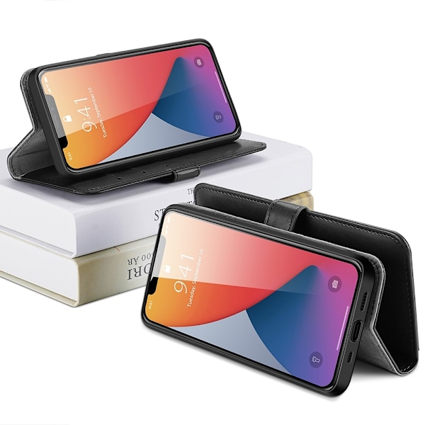 Dux Ducis Läder Plånboksfodral iPhone 12 Pro Max - Musta Black
