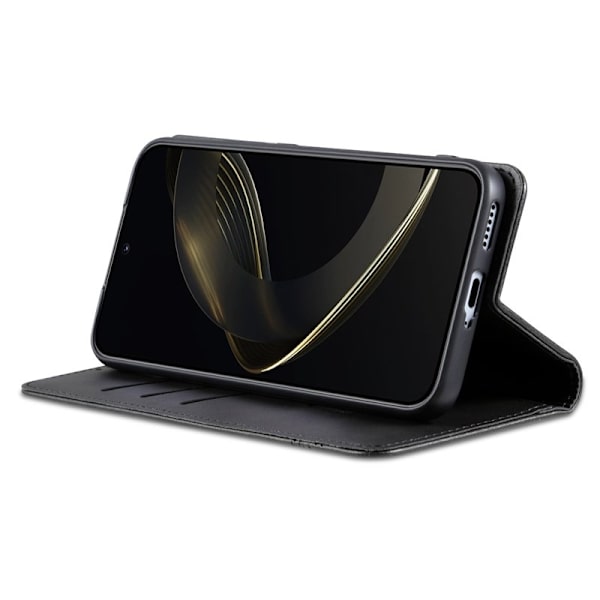 AZNS Xiaomi 17 Pro Max Plånboksfodral Konstläder - Svart