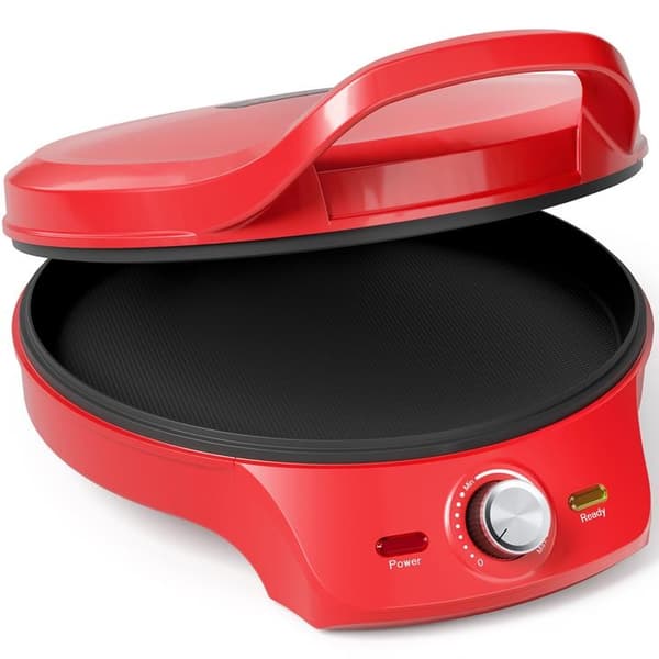Prinsesse Pizzamaskine Ø 32 cm 115007 2000W 180° Röd
