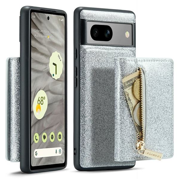 DG.MING M3 Series Mobilskal för Google Pixel 7a Glitter Silver