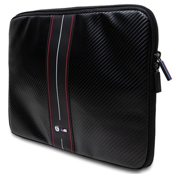 BMW Datorfodral 16'' Carbon & Röd Stripe - Svart Black