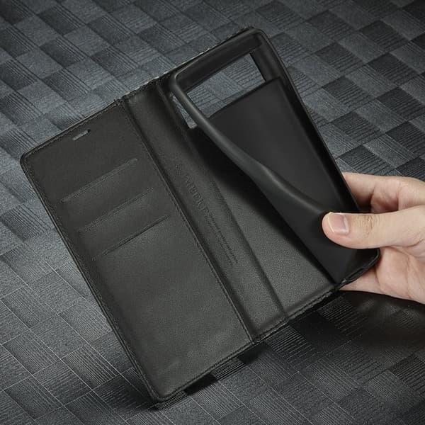 LC.IMEEKE Google Pixel 6 Pro Plånboksfodral Konstläder - Horisontell Rand