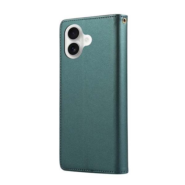 iPhone 17 Plånboksfodral RFID Rhombus Läder - Grön Grön