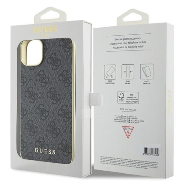 Guess Mobilskal till iPhone 15 Plus Charms Collection - Grå Grå