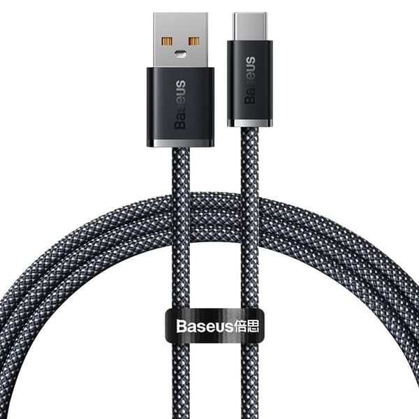 Baseus Dynamic USB-C till USB-A kabel 100W 1m - Grå Grå
