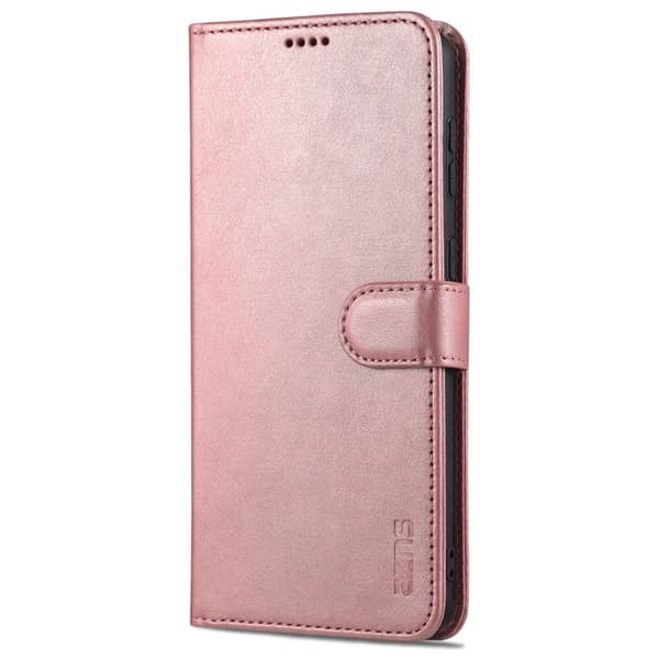 AZNS Samsung Galaxy S24+ Plånboksfodral Shockproof Konstläder - Roséguld