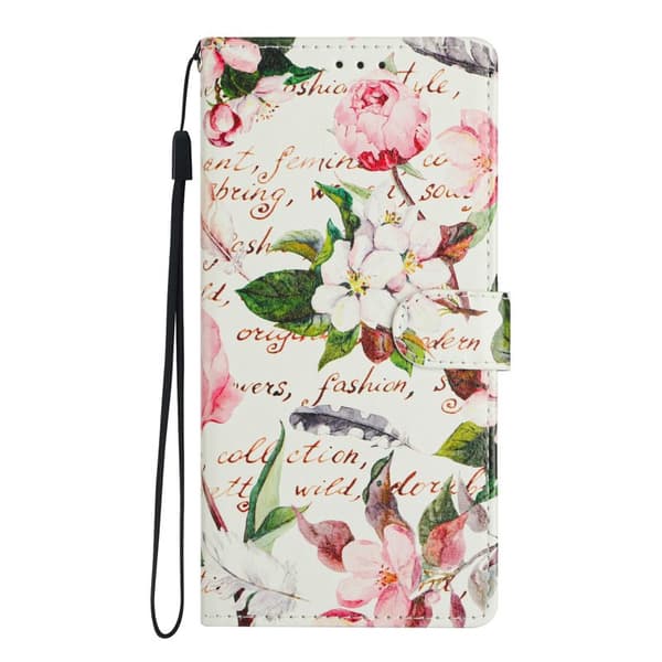 Plånboksfodral för Samsung Galaxy S26 Plus Mönstertryck Ställ - Grön Blommor