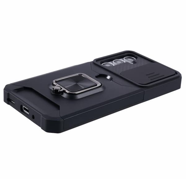 Mobilskal för Samsung Galaxy S26 Plus Kickstand PC + TPU - Svart