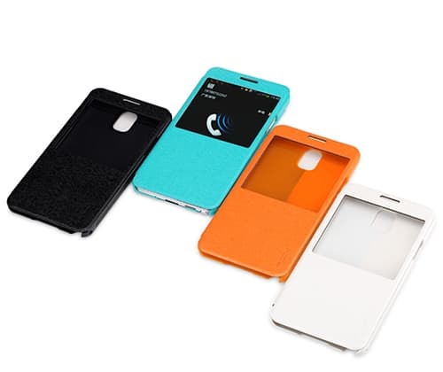 Rock Excel Window Cover Fodral till Samsung Galaxy Note 3 (Vit) White