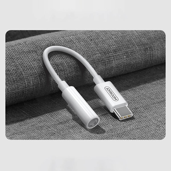 Joyroom 3,5 mm mini jack to USB-C headphone adapter Vit Vit