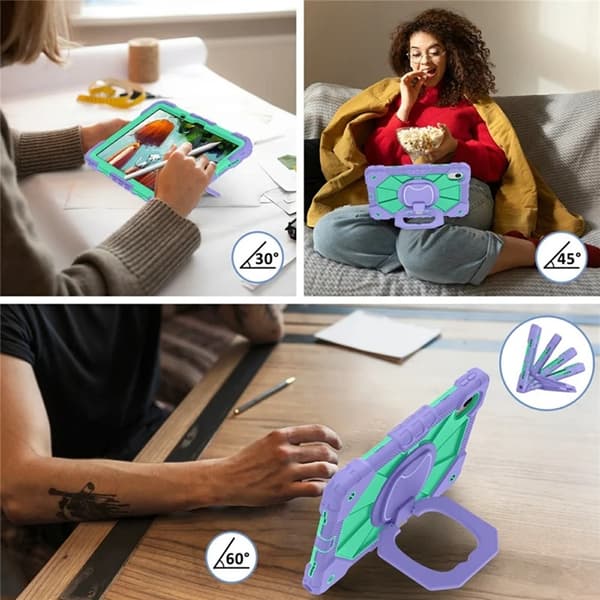 Lenovo M11/Idea Tab Mobilskal Silikon Kickstand Grön