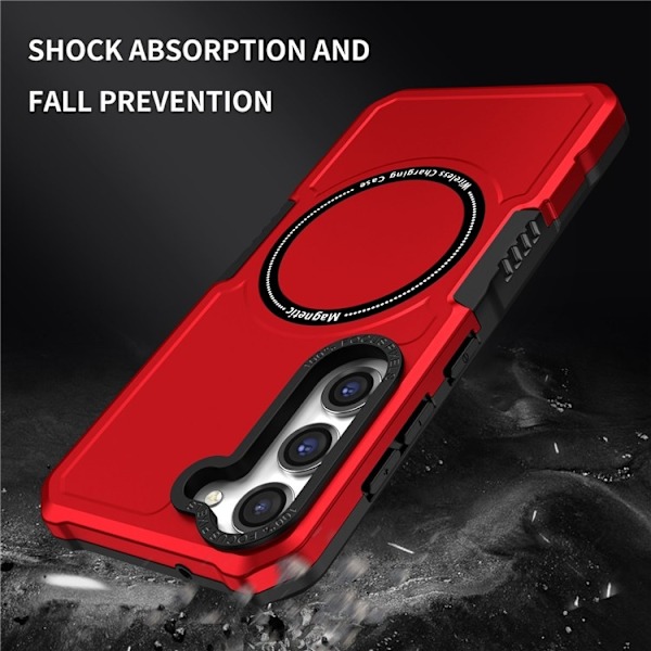 Galaxy S23 Skal Magsafe Anti Drop - Röd