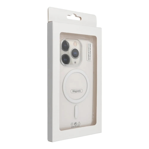 Mobilskal till iPhone 13 Pro Max MagSafe Drop Glue - Vit Vit