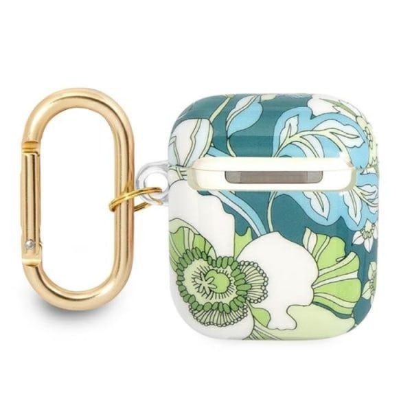 Guess AirPods Skal Flower Strap Collection - Grön